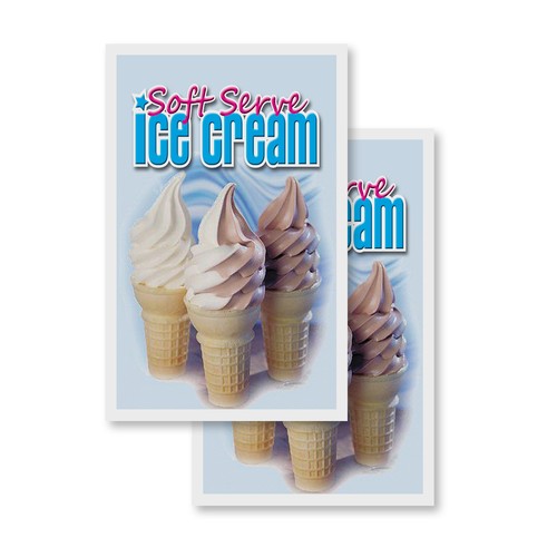 Soft serve ice cream - cream, 24"